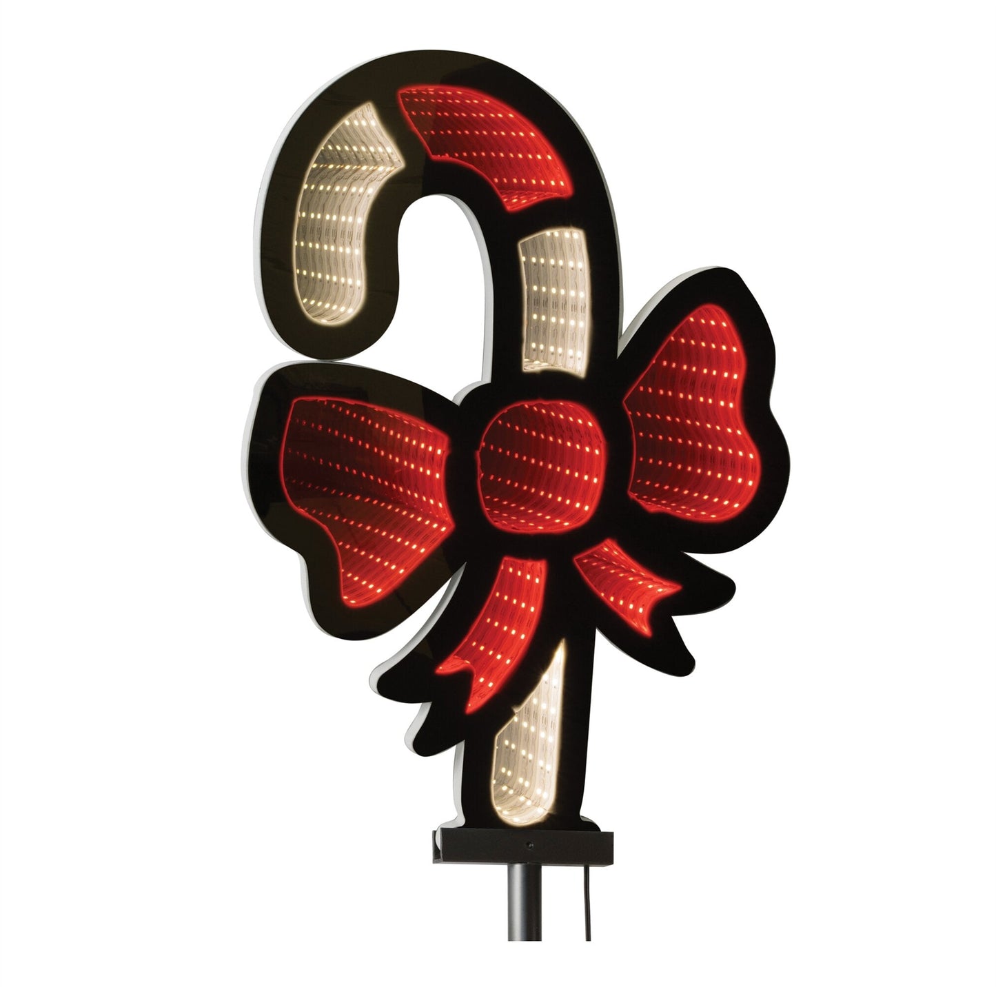 Candy Cane Stake Infinity Light, Acrylic w/UL Plug, 12 x 16" (Set of 4)