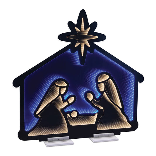 Holy Family Infinity Light, Acrylic w/UL Plug, 50 x 48"