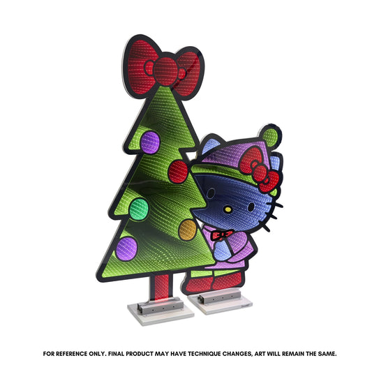 Hello Kitty W/Christmas Tree Infinity Light, Acrylic w/UL Plug, 47"