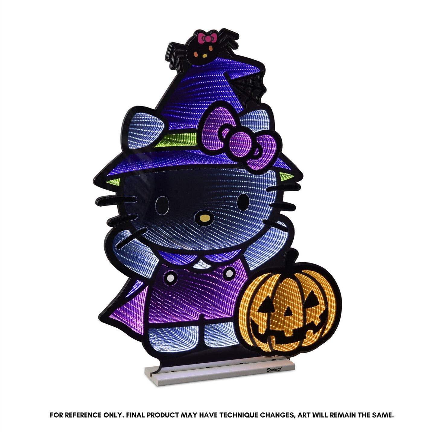 Hello Kitty Witch & Pumpkin Infinity Light, Acrylic w/UL Plug, 36"