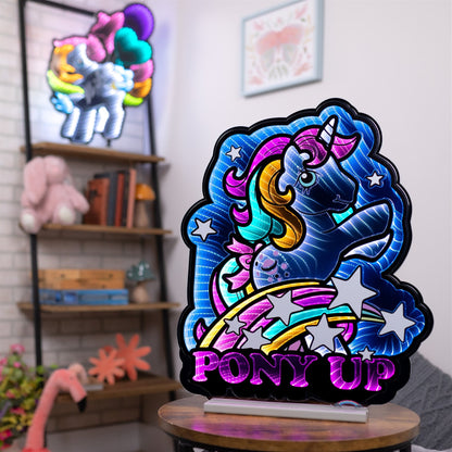 Hasbro Pony Up Infinity Light w/UL Plug, 24", Acrylic