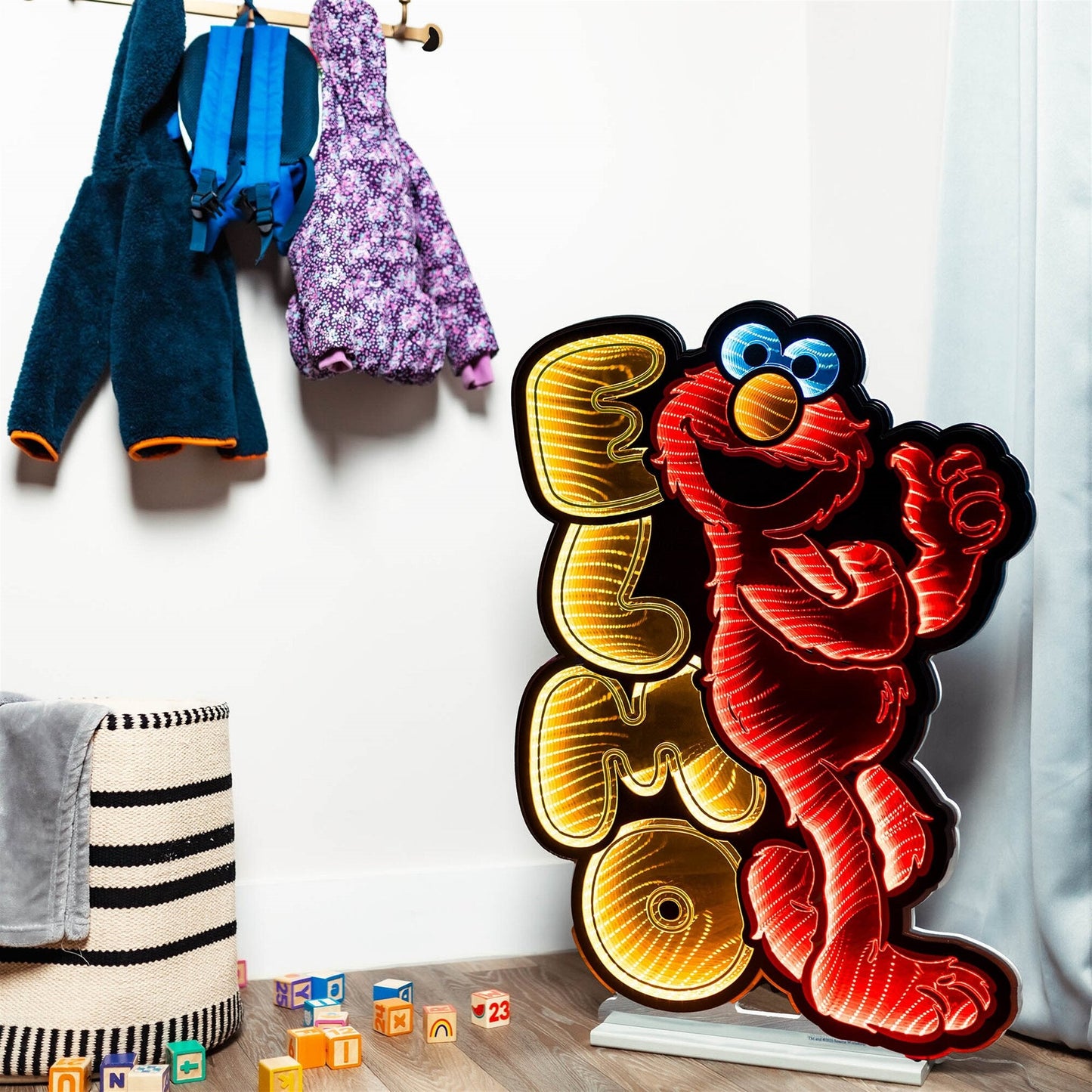 Sesame Street Elmo Infinity Light w/UL Plug, 35", Acrylic