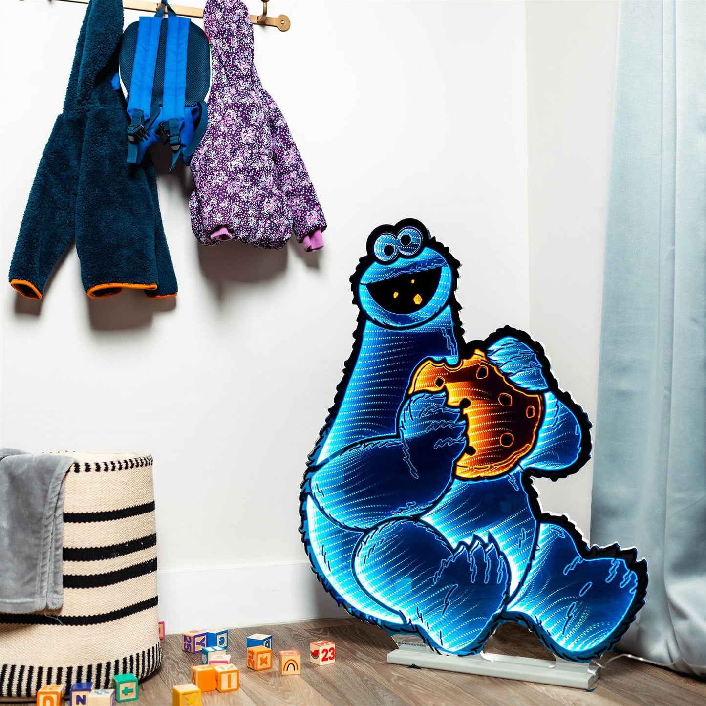 Sesame Street Cookie Monster Infinity Light w/UL Plug, 35", Acrylic