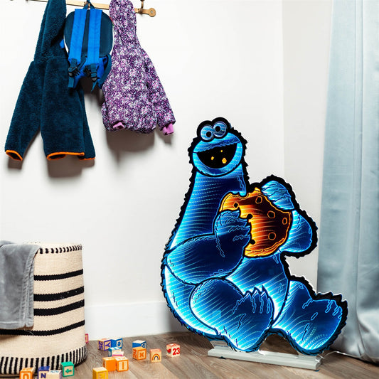 Sesame Street Cookie Monster Infinity Light w/UL Plug, 35", Acrylic