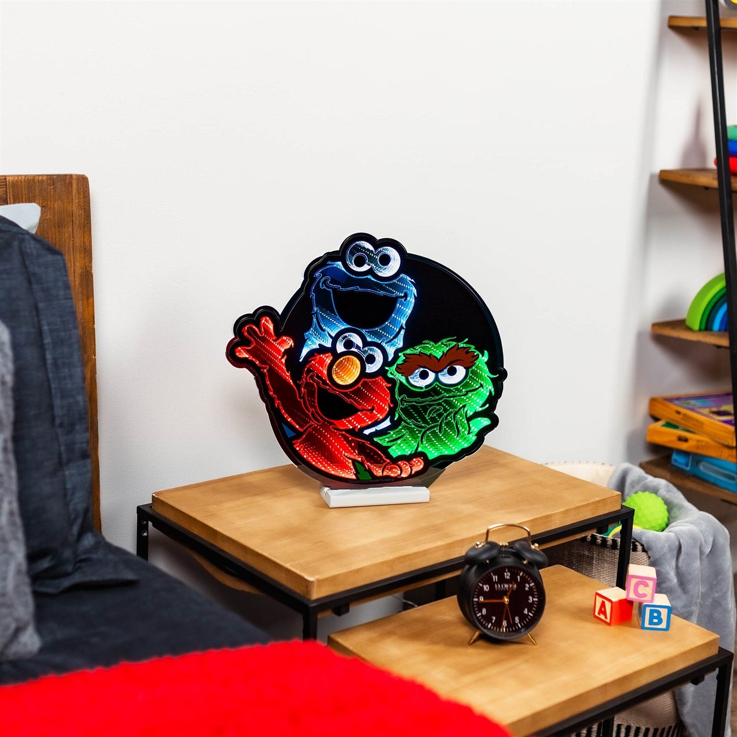 Sesame Street Characters Infinity Light w/UL Plug, 16", Acrylic