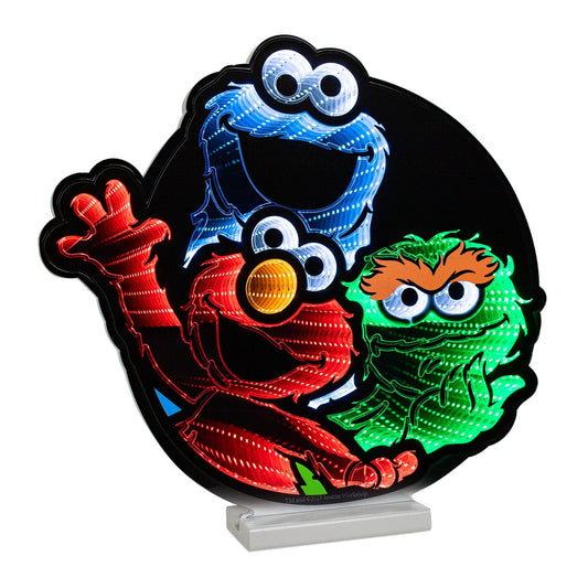 Sesame Street Characters Infinity Light w/UL Plug, 16", Acrylic