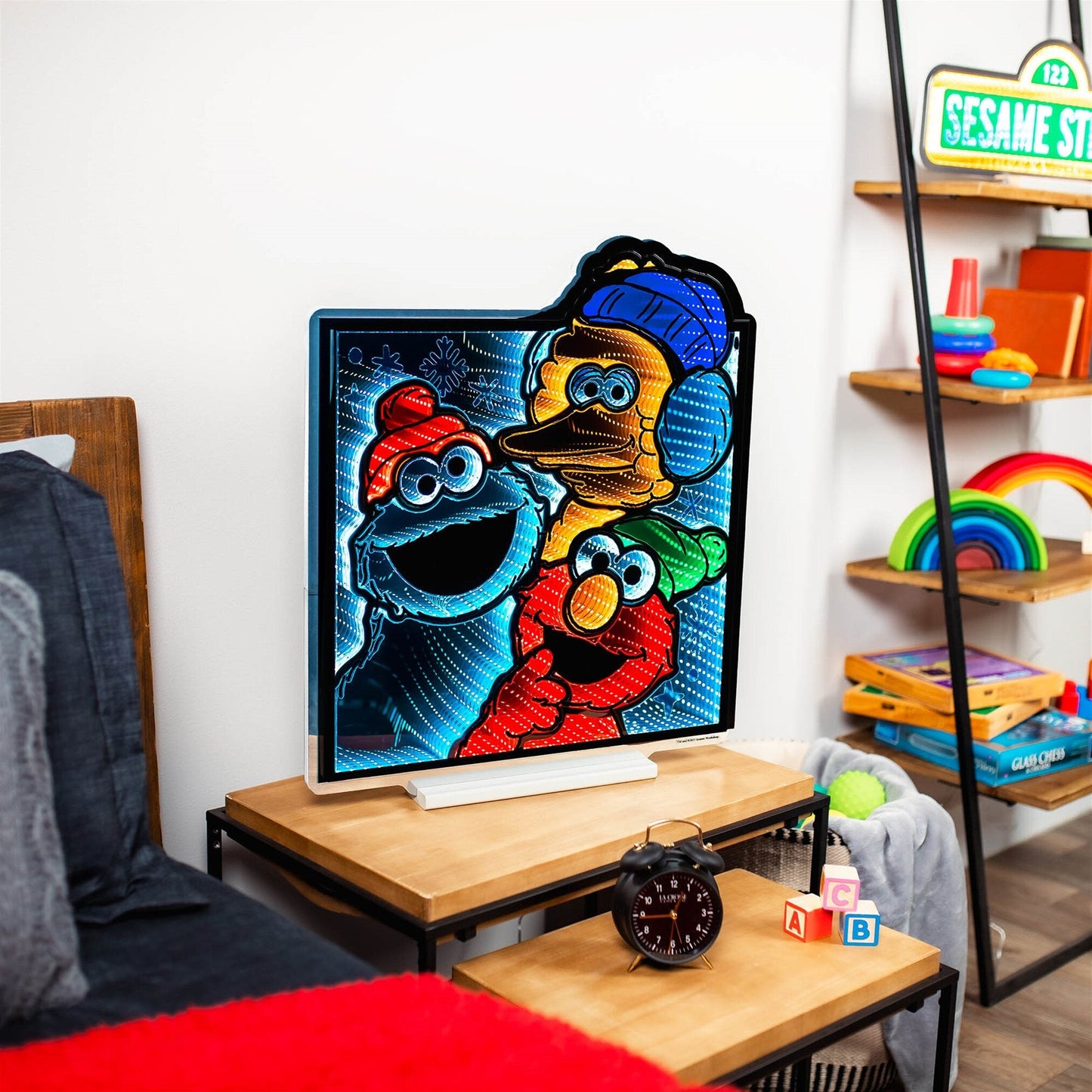 Sesame Street Characters Infinity Light w/UL Plug, 25", Acrylic