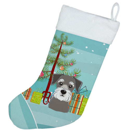 Christmas Tree and Schnauzer Christmas Stocking BB1578CS