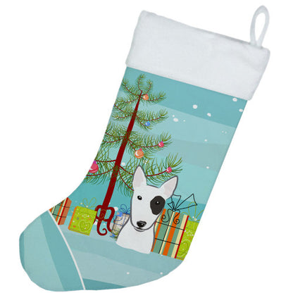 Christmas Tree and Bull Terrier Christmas Stocking BB1581CS