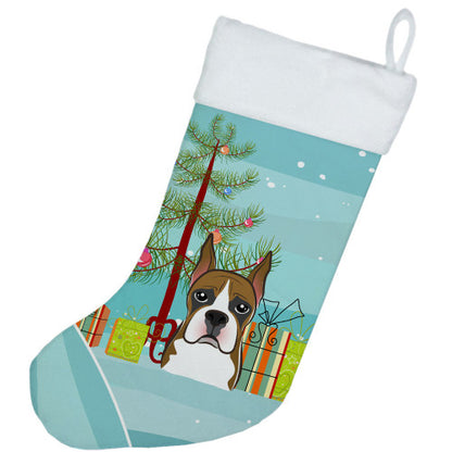 Christmas Tree and Boxer Christmas Stocking BB1595CS