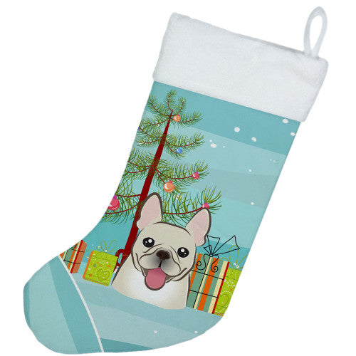 Christmas Tree and French Bulldog Christmas Stocking BB1610CS