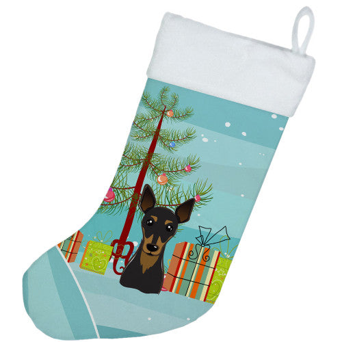 Christmas Tree and Min Pin Christmas Stocking BB1612CS