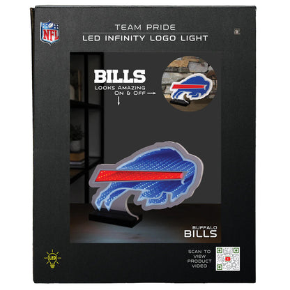 Buffalo Bills LED Infinity Logo Light, Acrylic, w/UL Plug, 9"
