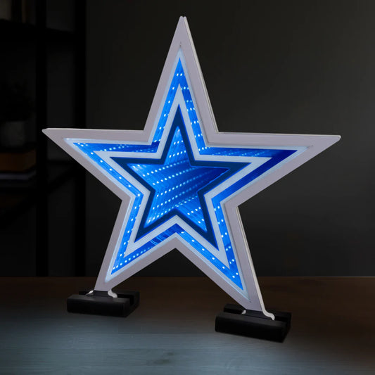 Dallas Cowboys LED Infinity Logo Light, Acrylic, w/UL Plug, 14.5"