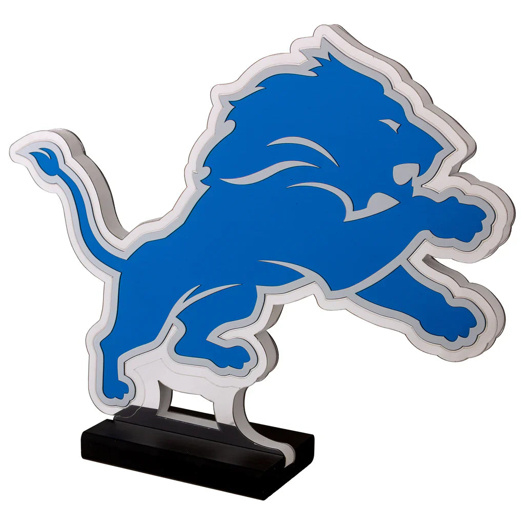 NFL Detroit Lions LED Infinity Logo Light, Acrylic, w/UL Plug, 13"