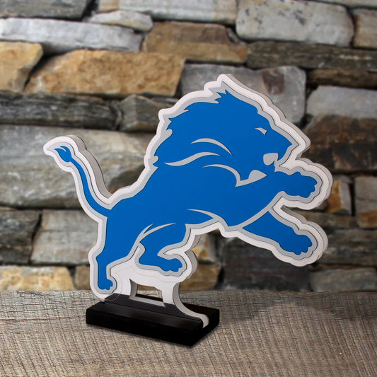 NFL Detroit Lions LED Infinity Logo Light, Acrylic, w/UL Plug, 13"