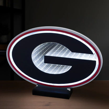 Georgia Bulldogs Logo LED Infinity Light, Acrylic, w/UL Plug, 9"