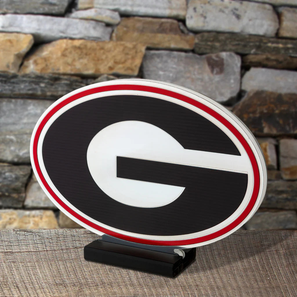 Georgia Bulldogs Logo LED Infinity Light, Acrylic, w/UL Plug, 9"