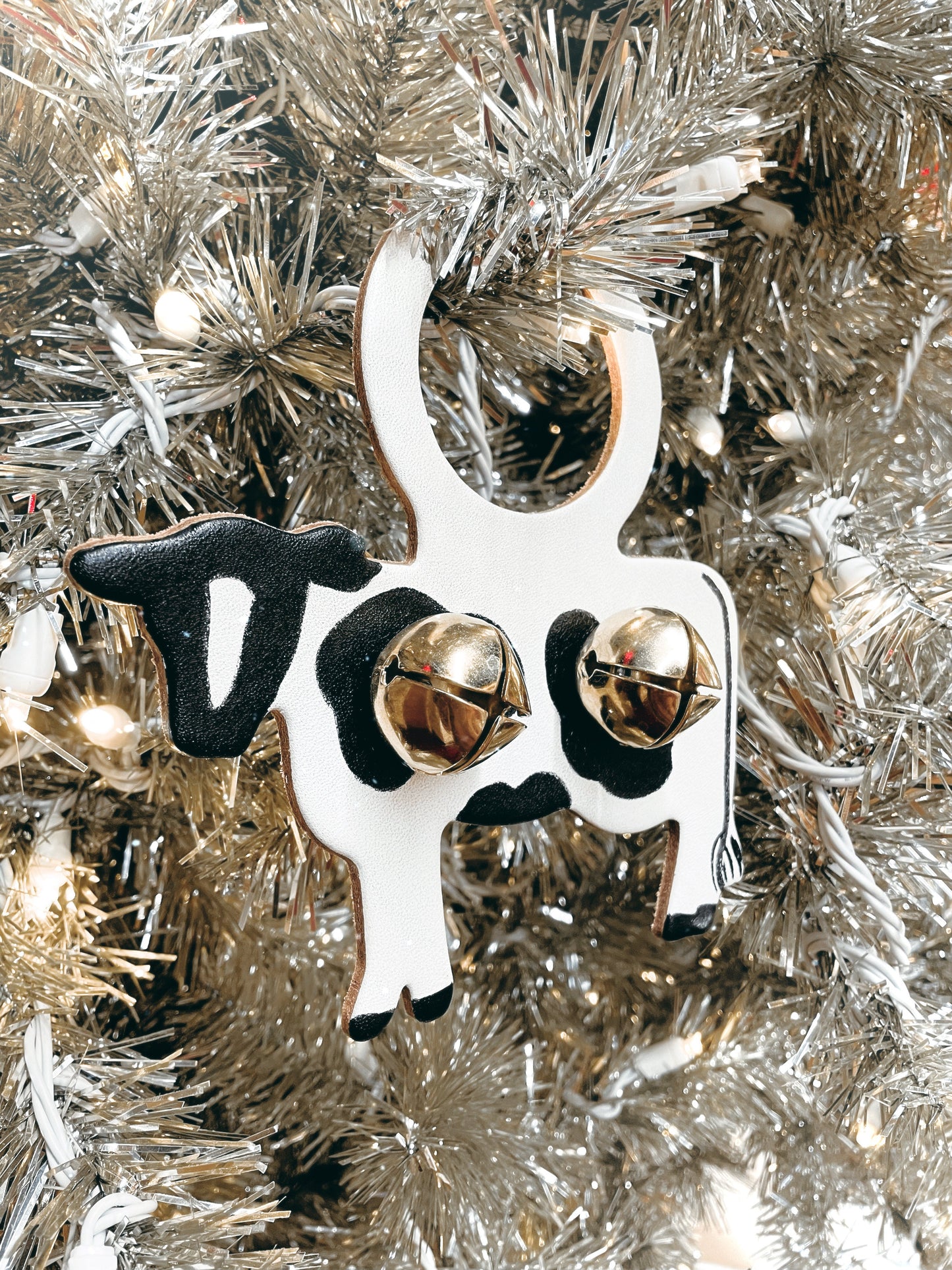 Holstein Cow Doorknob Bell