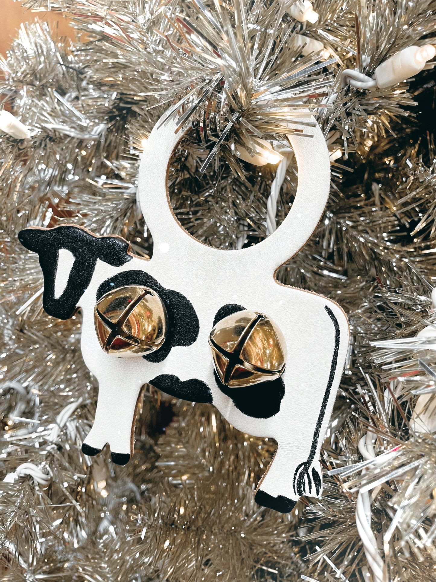 Holstein Cow Doorknob Bell