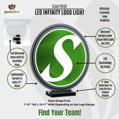Philadelphia Eagles LED Infinity Logo Light, Acrylic, w/UL Plug, 10"