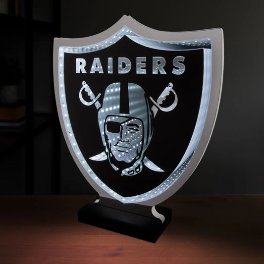 Las Vegas Raiders LED Infinity Logo Light, Acrylic, w/UL Plug, 12"