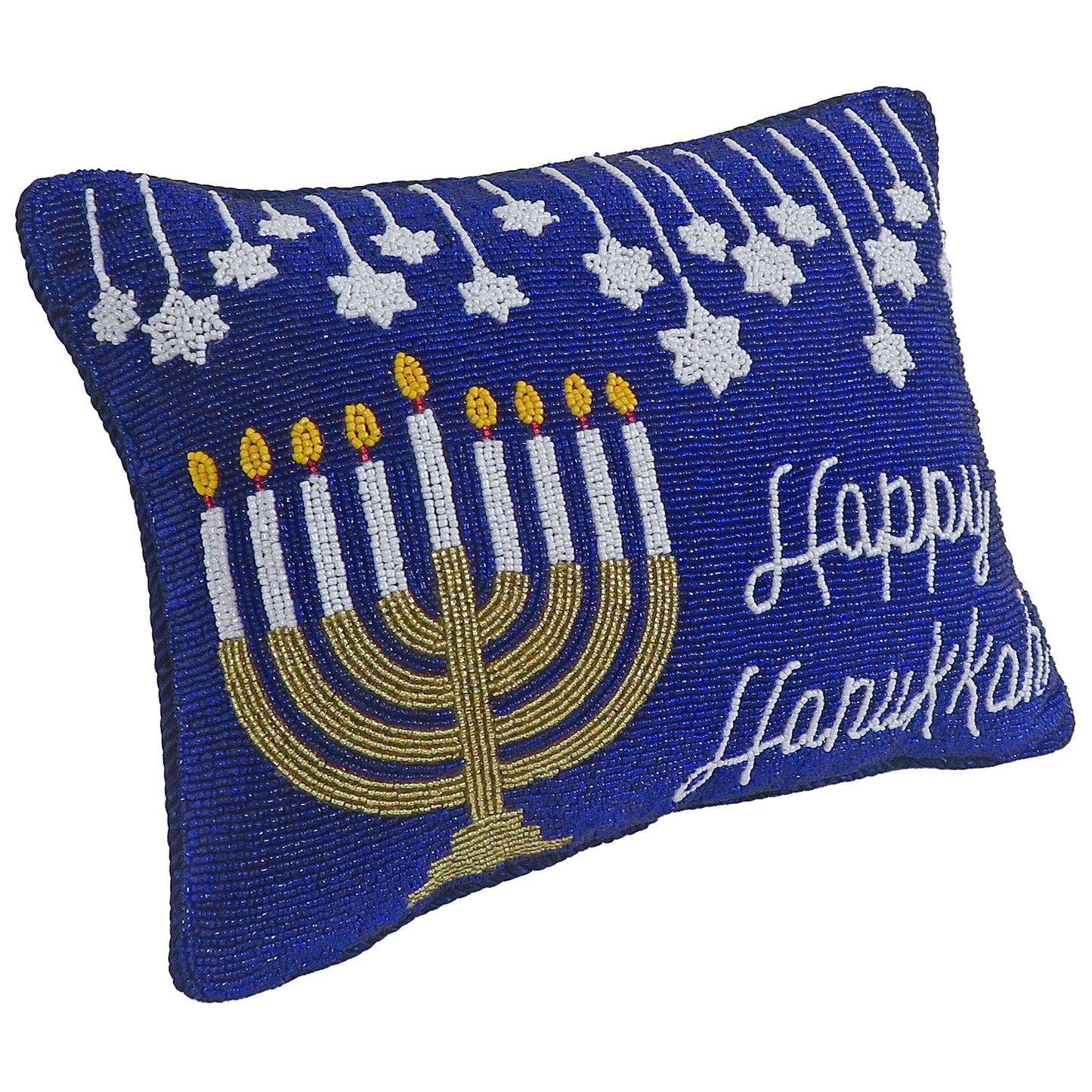 Happy Hanukkah Pillow, 9 x 12"