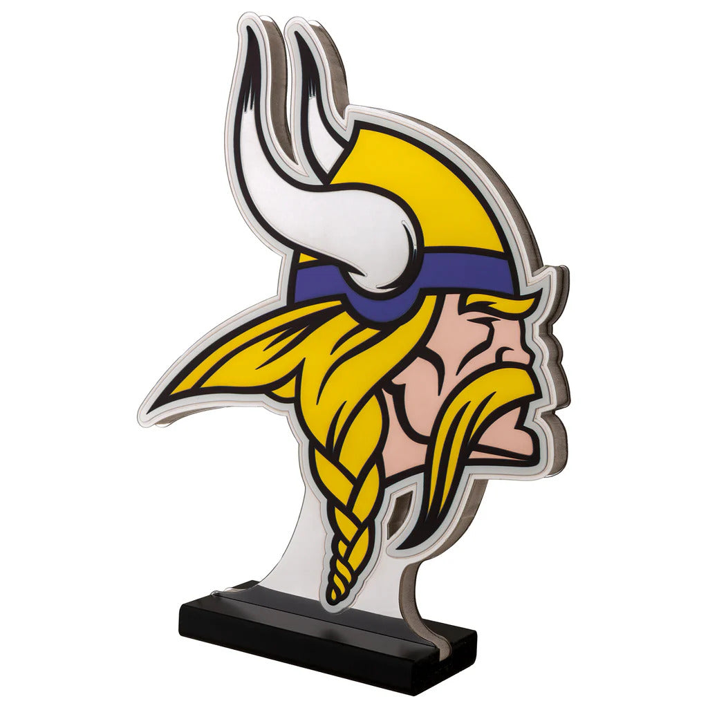 Minnesota Vikings LED Infinity Logo Light, Acrylic, w/UL Plug, 13.5"