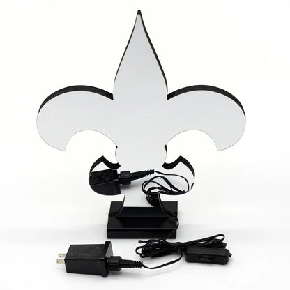 New Orleans Saints LED Infinity Logo Light, Acrylic, w/UL Plug, 13.5"