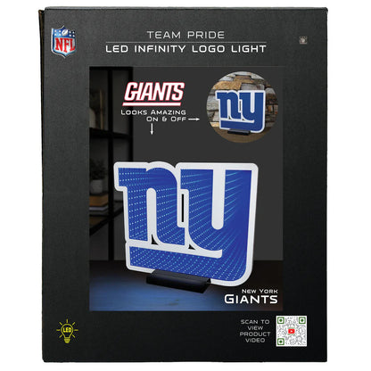 New York Giants LED Infinity Logo Light, Acrylic, w/UL Plug, 11.5"