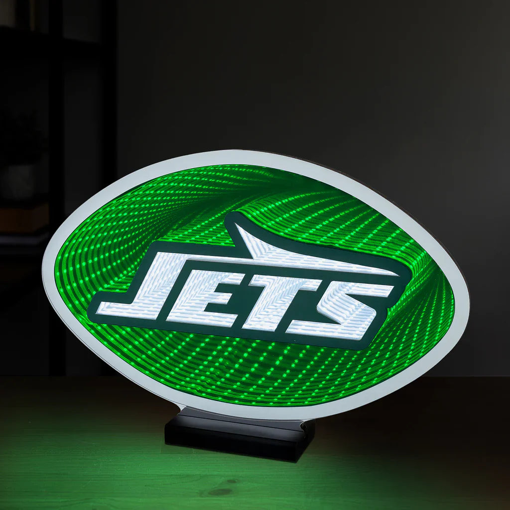 New York Jets LED Infinity Logo Light, Acrylic, w/UL Plug, 10.5"