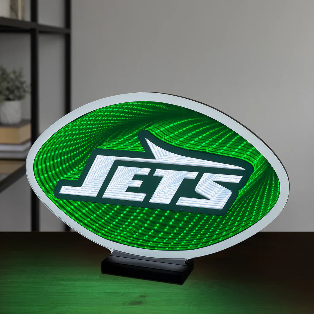 New York Jets LED Infinity Logo Light, Acrylic, w/UL Plug, 10.5"