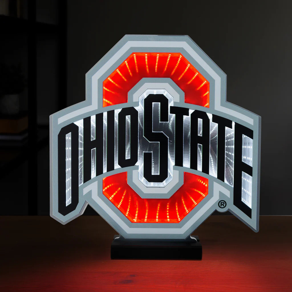 Ohio State Buckeyes LED Infinity Logo Light, Acrylic, w/UL Plug, 12"