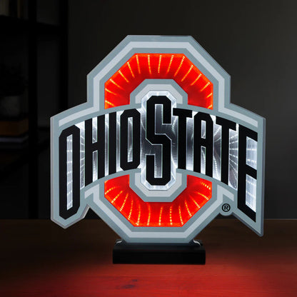 Ohio State Buckeyes LED Infinity Logo Light, Acrylic, w/UL Plug, 12"