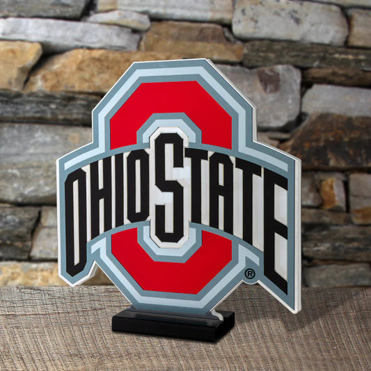 Ohio State Buckeyes LED Infinity Logo Light, Acrylic, w/UL Plug, 12"