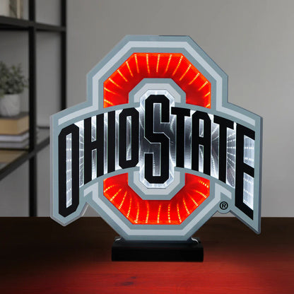 Ohio State Buckeyes LED Infinity Logo Light, Acrylic, w/UL Plug, 12"