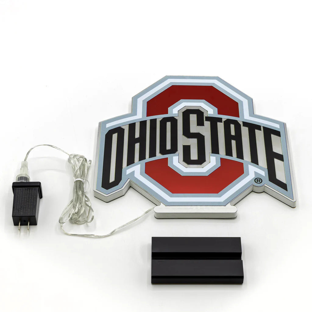 Ohio State Buckeyes LED Infinity Logo Light, Acrylic, w/UL Plug, 12"