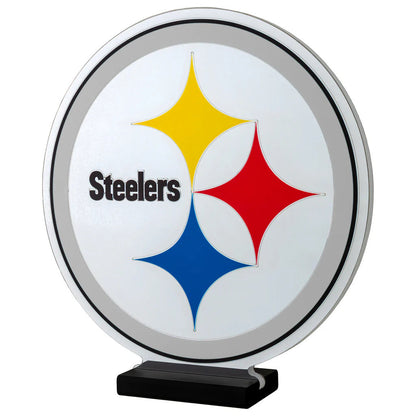 NFL Pittsburgh Steelers LED Infinity Logo Light, Acrylic, w/UL Plug, 13.5"