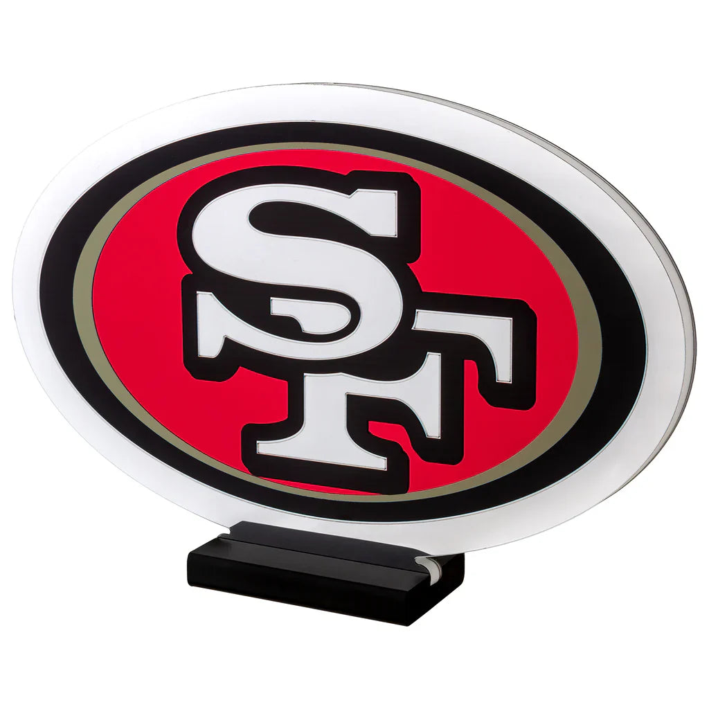 San Francisco 49ers LED Infinity Logo Light, Acrylic, w/UL Plug, 10"