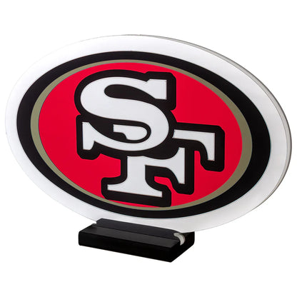 San Francisco 49ers LED Infinity Logo Light, Acrylic, w/UL Plug, 10"