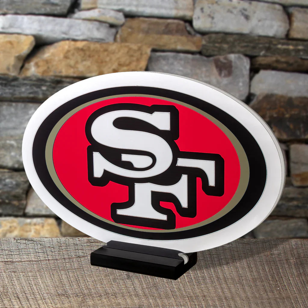 San Francisco 49ers LED Infinity Logo Light, Acrylic, w/UL Plug, 10"