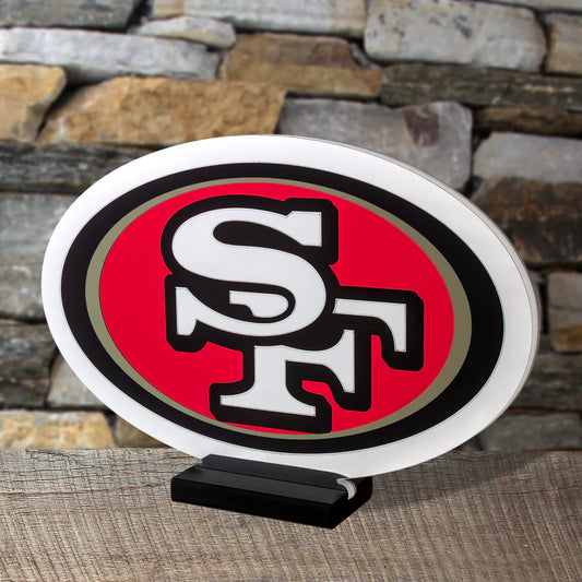 San Francisco 49ers LED Infinity Logo Light, Acrylic, w/UL Plug, 10"