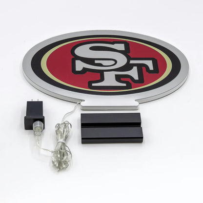 San Francisco 49ers LED Infinity Logo Light, Acrylic, w/UL Plug, 10"