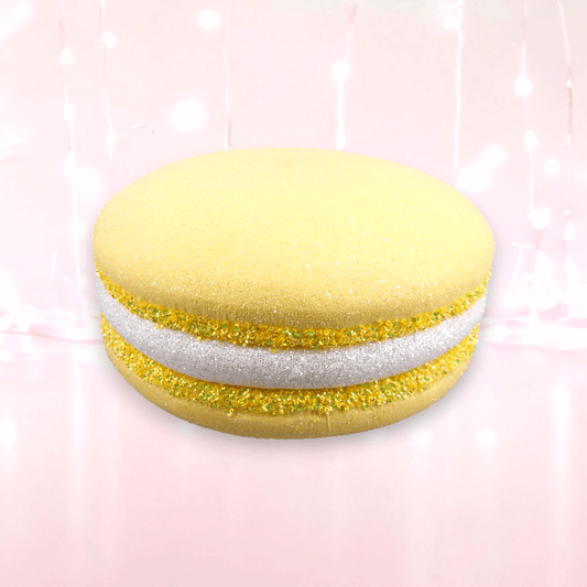 14" Yellow Macaron Cookie
