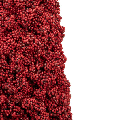 50" Red Berry Cone Potted Christmas Topiary