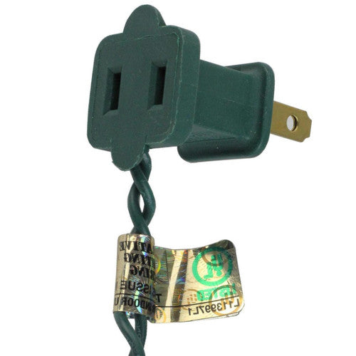100-Count Clear Mini Christmas Light Set, 49.6ft Green Wire