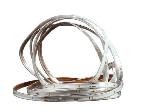 18' Green LED Outdoor Christmas Linear Tape Lighting - White Finish