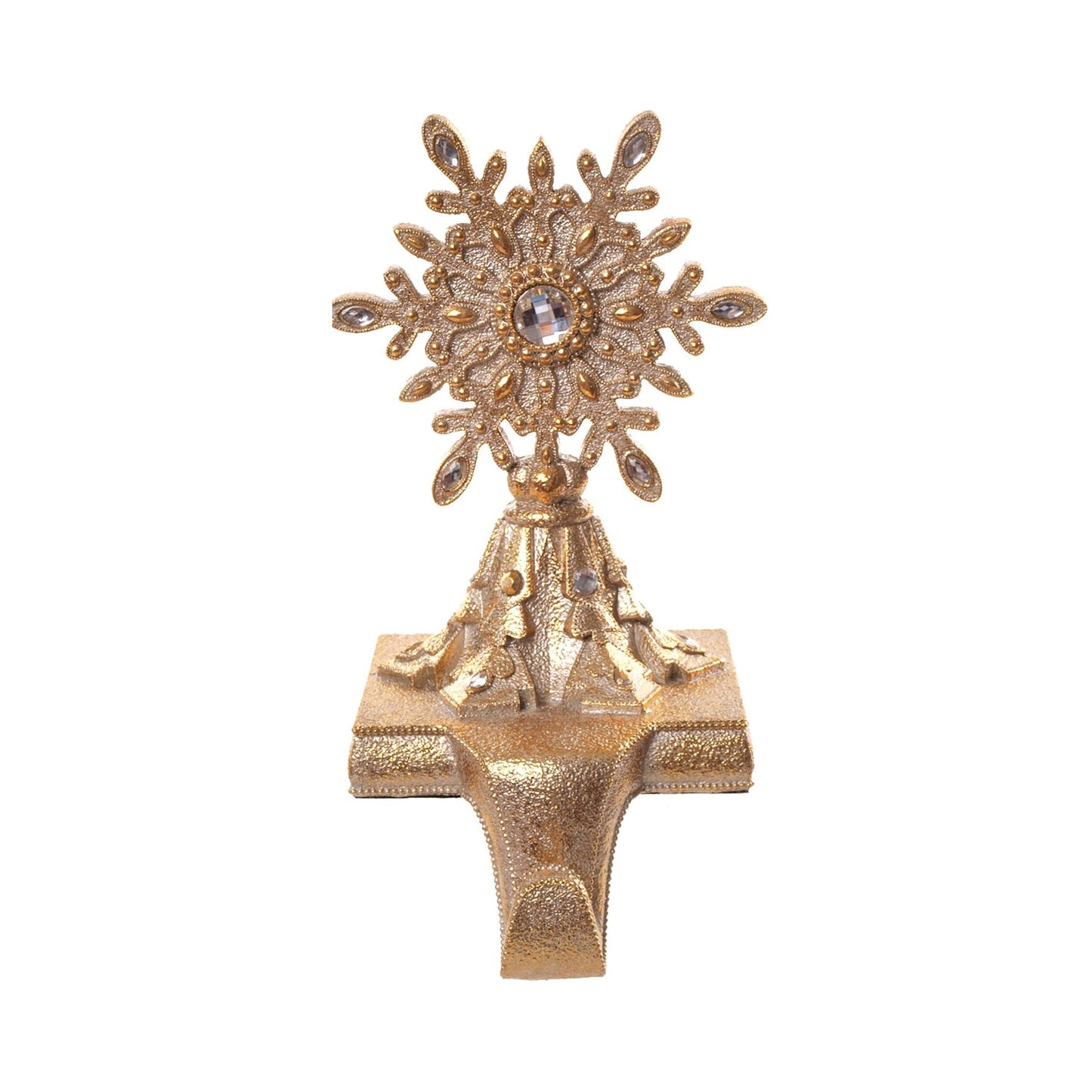 Resin Jeweled Snowflake Stocking Holder, 9" (2 styles - sold individually)