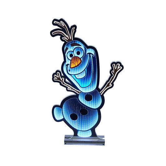 Disney© Dancing Olaf Outdoor Infinity Light, 35.4"