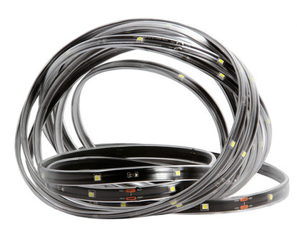 18' Red LED Outdoor Christmas Linear Tape Lighting - Black Finish